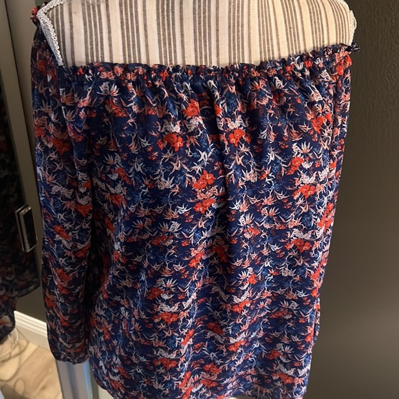 🎉1 hour sale. Sanctuary, Chantel boho off-shoulder, medium top, Anthropologie - Picture 12 of 12